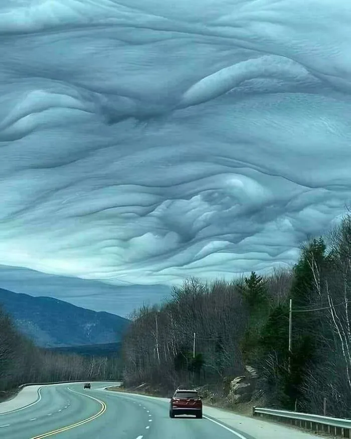 Clouds Called Undulatus Asperatus, Spotted In Gorham, New Hampshire