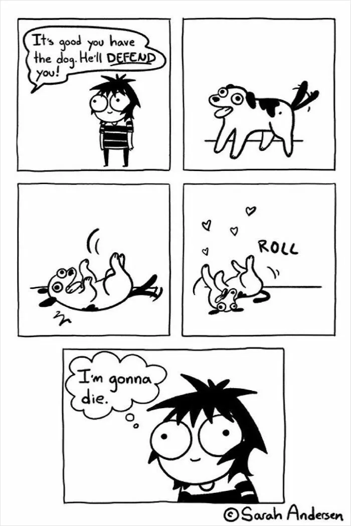 22 Funny Comics By Sarah Andersen Show The Quirky Differences Between Cats And Dogs
