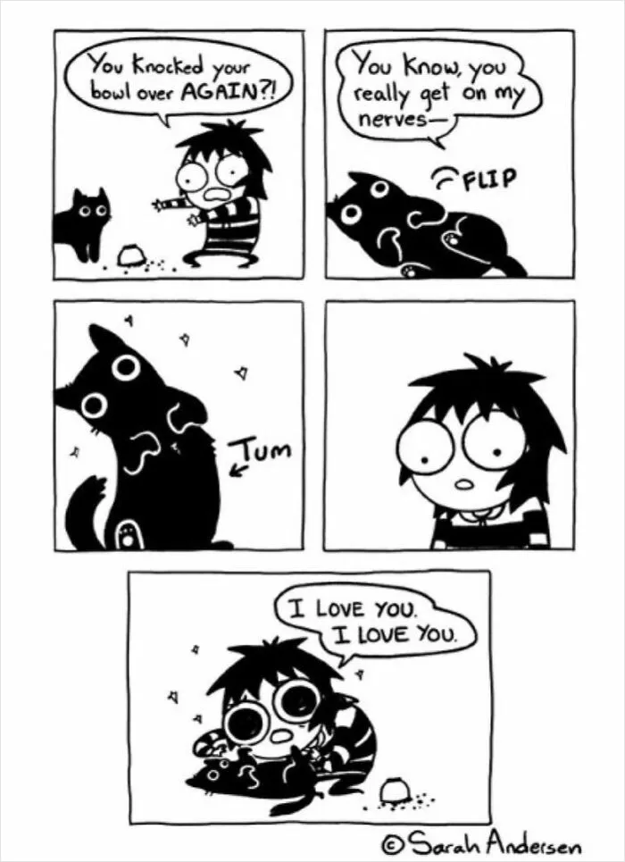 22 Funny Comics By Sarah Andersen Show The Quirky Differences Between Cats And Dogs