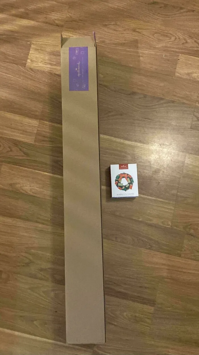 This Is The Size Of The Box They Sent My 1 Christmas Ornament In