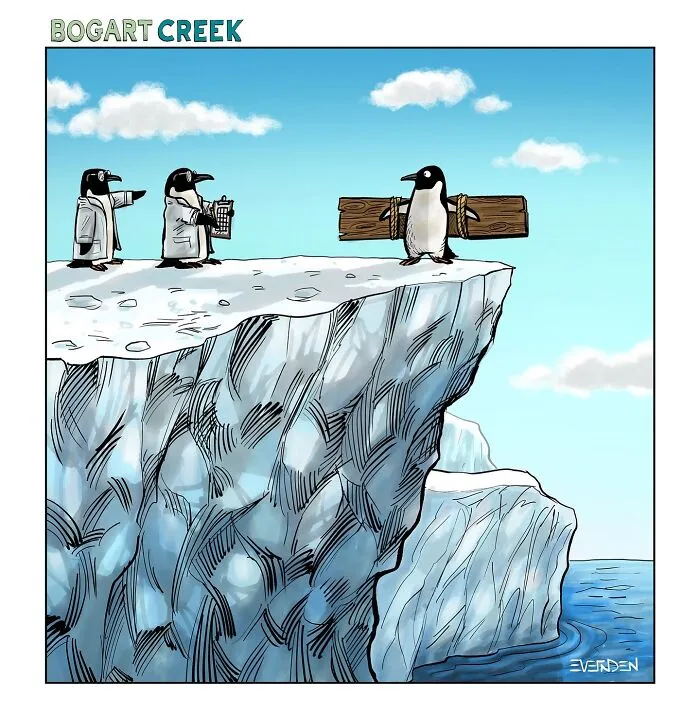 Estos cómics de Derek Evernden nos cuentan buenos chistes usando un solo panel (nuevas imágenes)