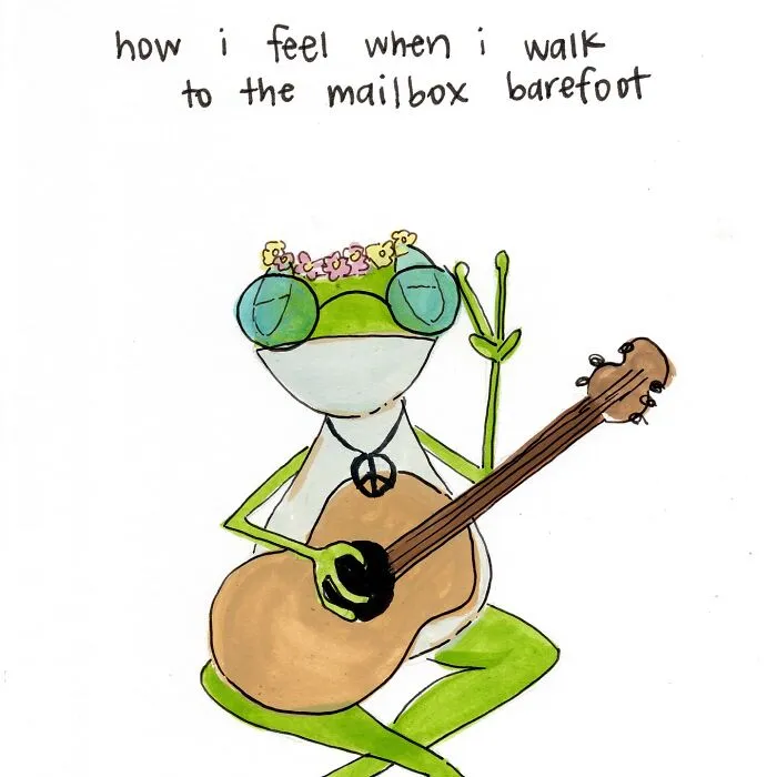 Artist Creates 39 Adorable Frog Illustrations Encouraging Self-Love And Resilience