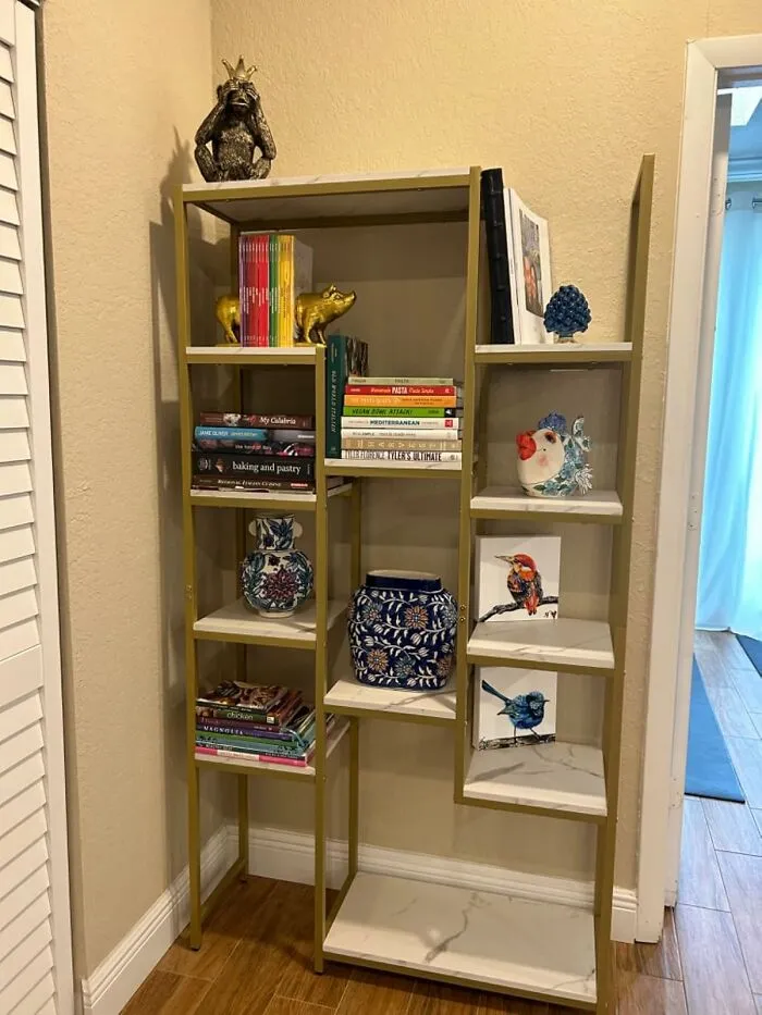 Elevate Your Literacy Luxe With A <a Style="Display:inline;" Href="Https://Www.amazon.com/Yitahome-Bookshelf-Standing-Bookcase-Display/Dp/B0b744nkkb?ie=utf8&linkcode=ll1&tag=bptoucan-20&linkid=e413fcca99a1c67ce5d9e88767e05431&language=en_us&ref_=as_li_ss_tl" Target="_blank"><span Style="Font: Inherit; Color: #d74b1f;"> Marble And Metal Bookshelf </Span> That Combines High-End Materials For A Sophisticated Design