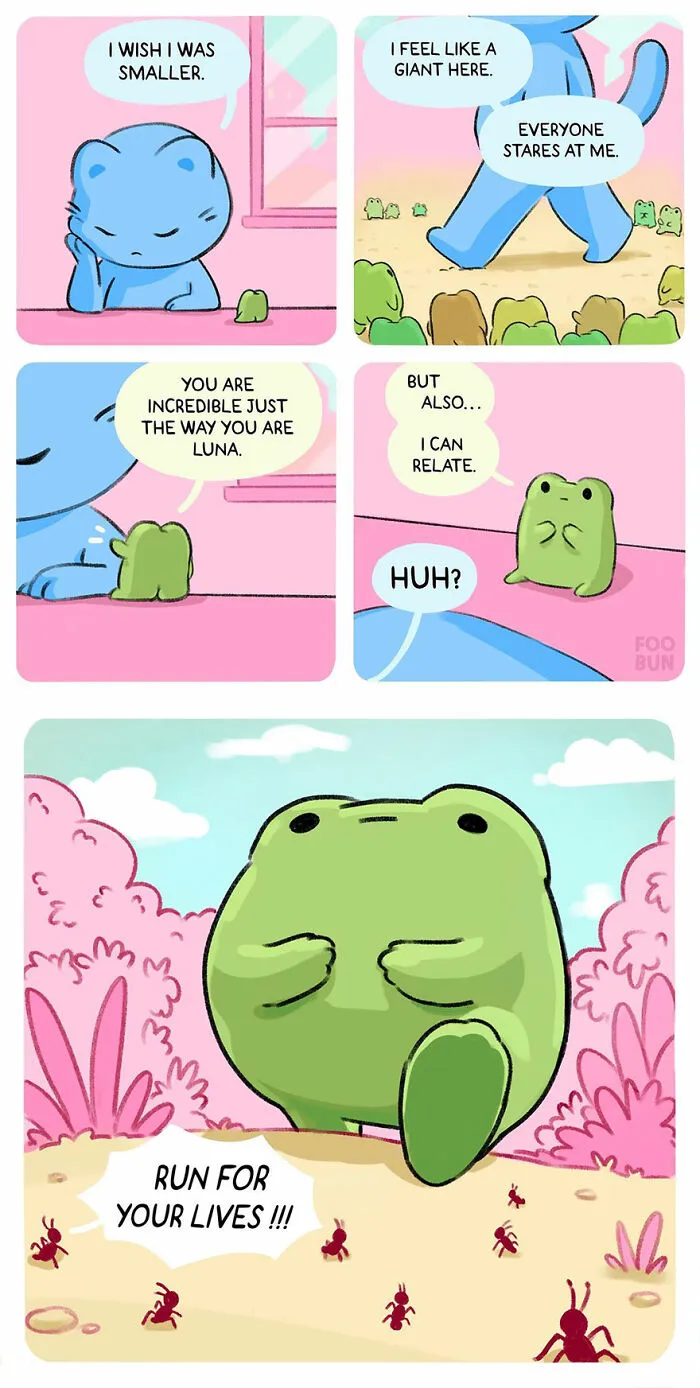 Here Are 31 ‘Foo Bun’ Comics About The Sweet Friendship Between A Cat And A Frog