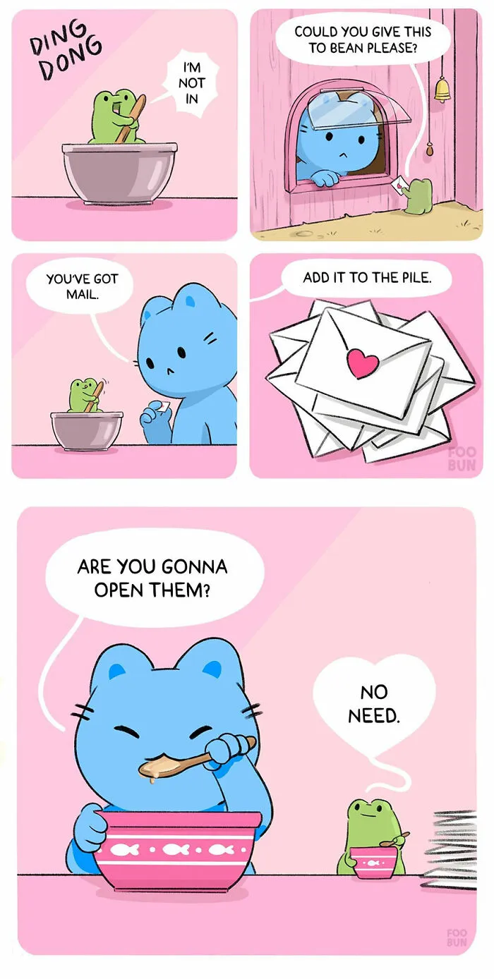 Here Are 31 ‘Foo Bun’ Comics About The Sweet Friendship Between A Cat And A Frog