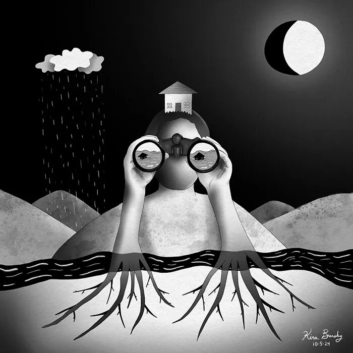31 Illustrations Exploring The Devastating Impact Of Hurricane Helene Drawn By This Artist