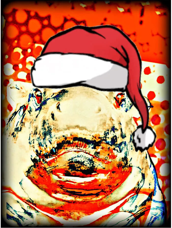 I Made A Moo Deng Inspired Pop Icon Holiday Celebration (10 Pics)