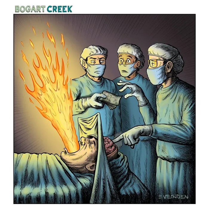 Estos cómics de Derek Evernden nos cuentan buenos chistes usando un solo panel (nuevas imágenes)