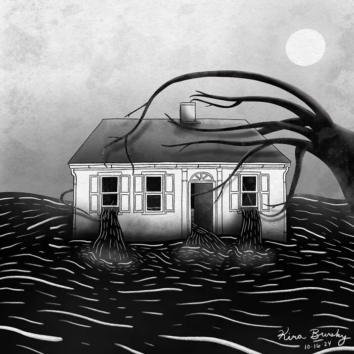 31 Illustrations Exploring The Devastating Impact Of Hurricane Helene Drawn By This Artist