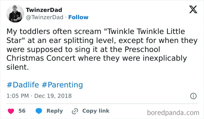 30 Funny Tweets From Parents Who Share Unfiltered Truth About School Christmas Concerts