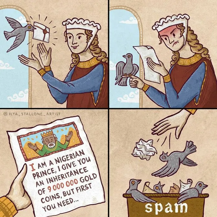 17 Hilarious Comics That Show What Happens When Modern Life Goes Medieval