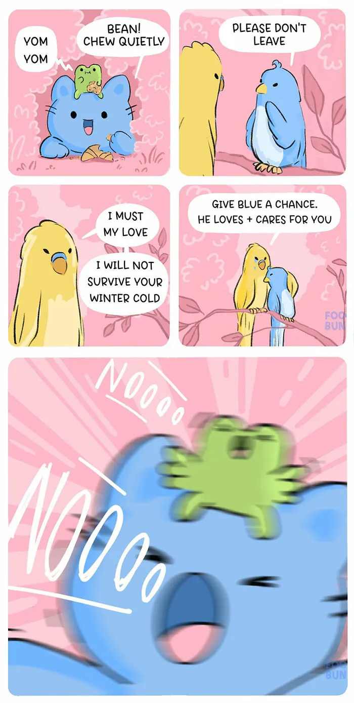Here Are 31 ‘Foo Bun’ Comics About The Sweet Friendship Between A Cat And A Frog