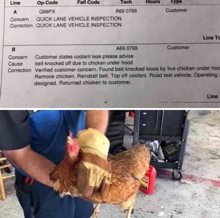My Brother-In-Law Is A Mechanic And Sent Me This Picture Today