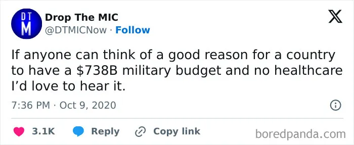 Spending $788 Billion On Military Budget And Still Having No Healthcare