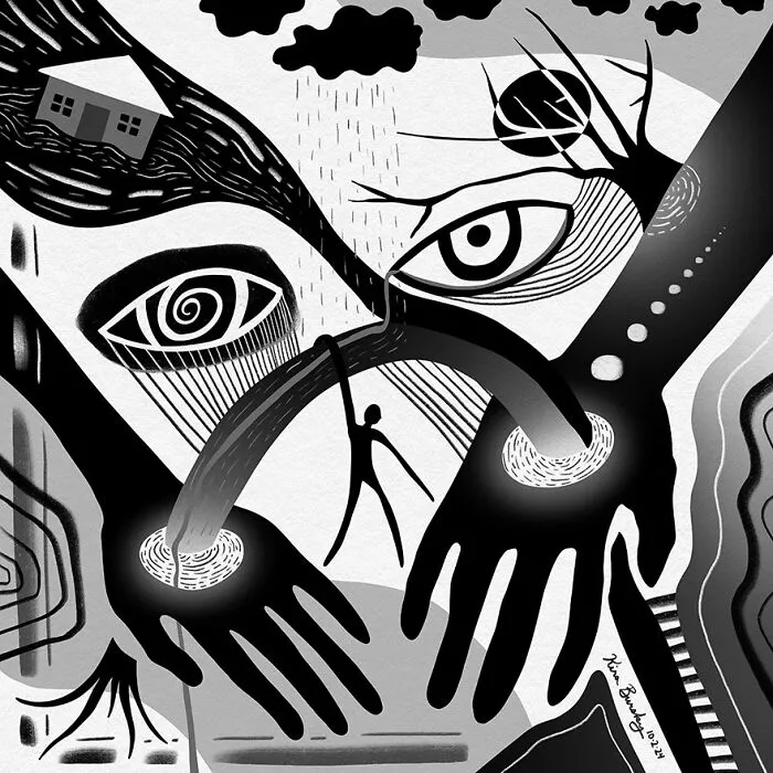 31 Illustrations Exploring The Devastating Impact Of Hurricane Helene Drawn By This Artist