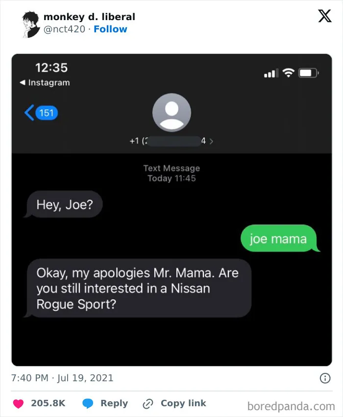 The Joe Text