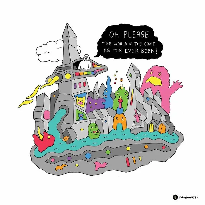 45 Vibrant Illustrations Offering Words Of Wisdom By Ramin Nazer
