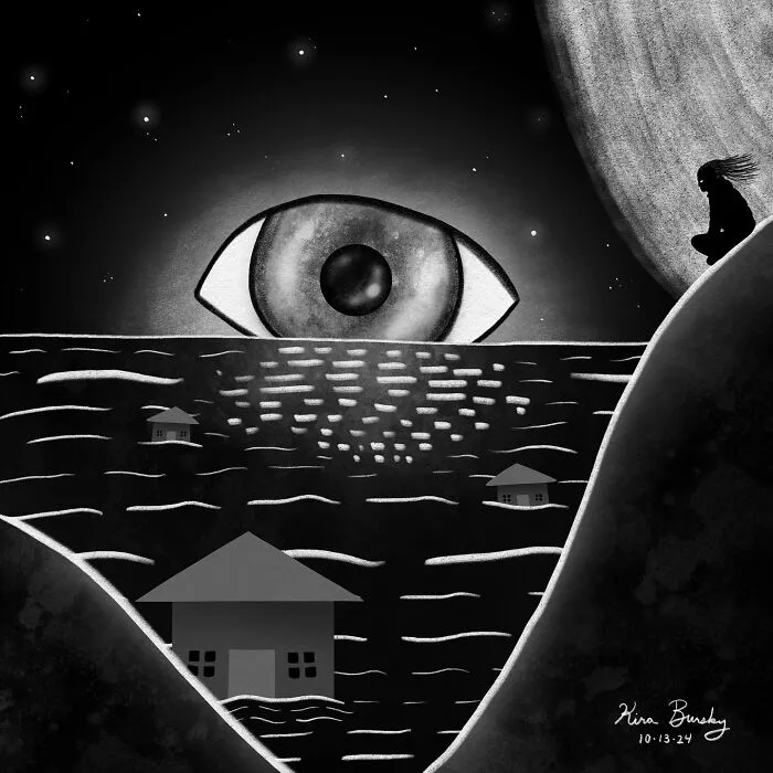 31 Illustrations Exploring The Devastating Impact Of Hurricane Helene Drawn By This Artist