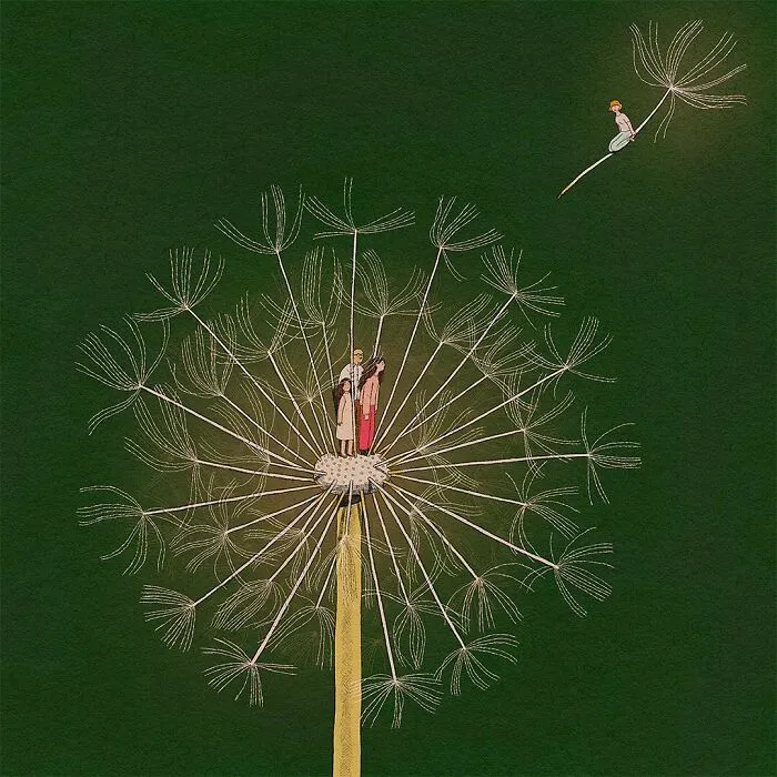 Artist Illustrates Mundane Moments With A Magical Or Absurd Twist (35 Pics)
