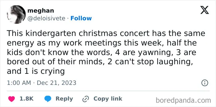 30 Funny Tweets From Parents Who Share Unfiltered Truth About School Christmas Concerts