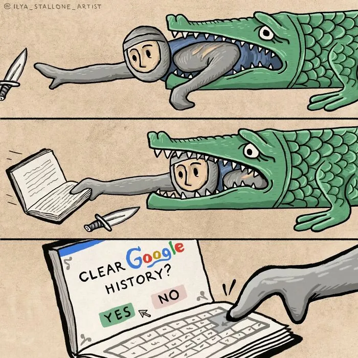 17 Hilarious Comics That Show What Happens When Modern Life Goes Medieval
