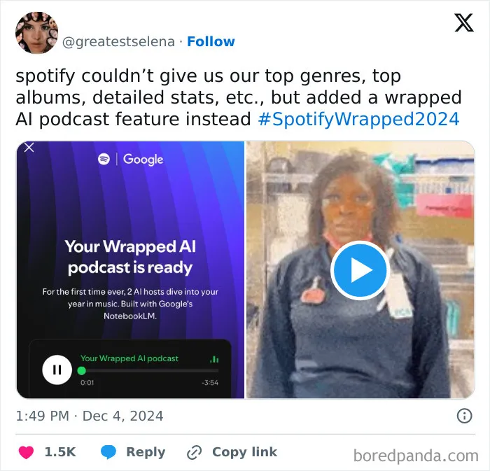 Spotify Wrapped 2024 Finally Drops And Folks Can’t Stop Sharing Their Disappointment (33 Reactions)