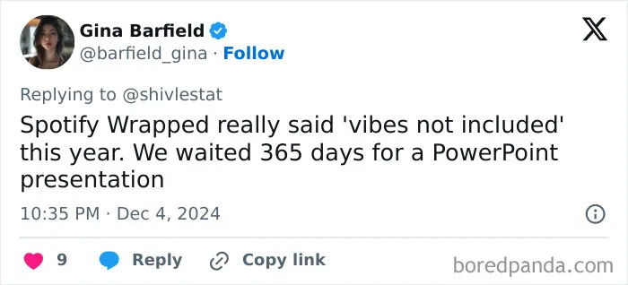 Spotify Wrapped 2024 Finally Drops And Folks Can’t Stop Sharing Their Disappointment (33 Reactions)