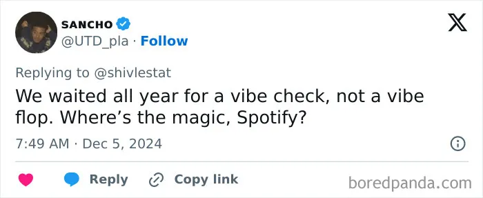 Spotify Wrapped 2024 Finally Drops And Folks Can’t Stop Sharing Their Disappointment (33 Reactions)