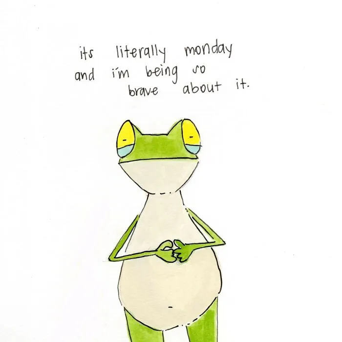 Artist Creates 39 Adorable Frog Illustrations Encouraging Self-Love And Resilience