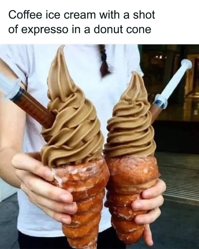 Is This Now Coffee, A Donut Or Ice Cream?