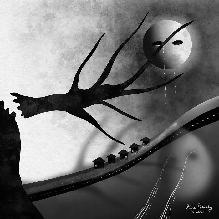 31 Illustrations Exploring The Devastating Impact Of Hurricane Helene Drawn By This Artist