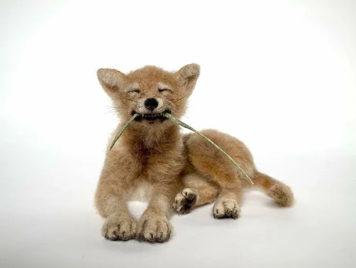 From A Playful Dog To A Wise Owl, This Artist's Needle-Felted Animals Might Make Your Day (30 Pics)