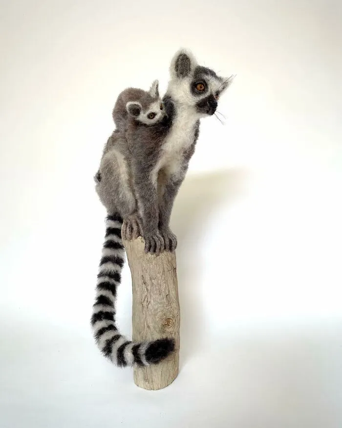 From A Playful Dog To A Wise Owl, This Artist's Needle-Felted Animals Might Make Your Day (30 Pics)