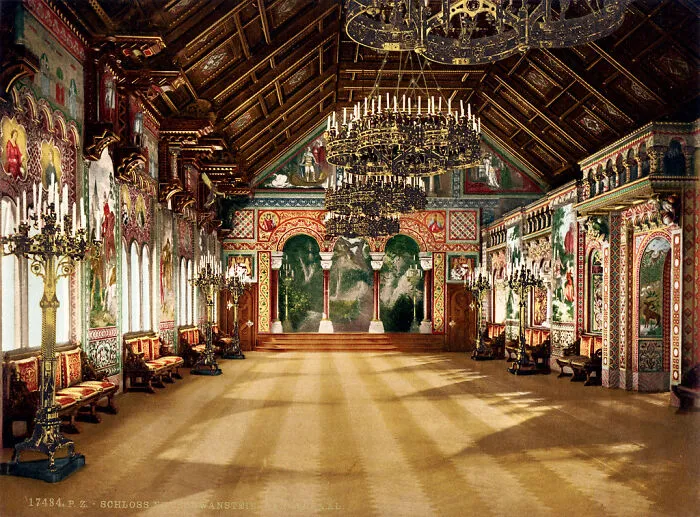 Singers' Hall (Music Room), Neuschwanstein Castle, Upper Bavaria, Germany, 1886