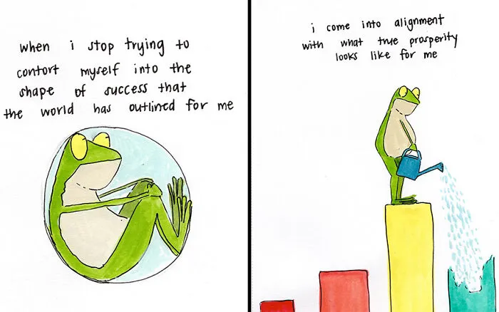 Artist Creates 39 Adorable Frog Illustrations Encouraging Self-Love And Resilience