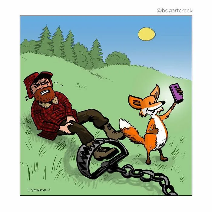 Estos cómics de Derek Evernden nos cuentan buenos chistes usando un solo panel (nuevas imágenes)