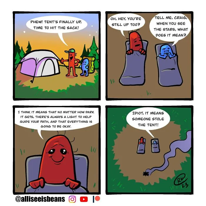 If You Enjoy Dark Humor, You Will Probably Enjoy These 40 Comics By ‘All I See Is Beans’