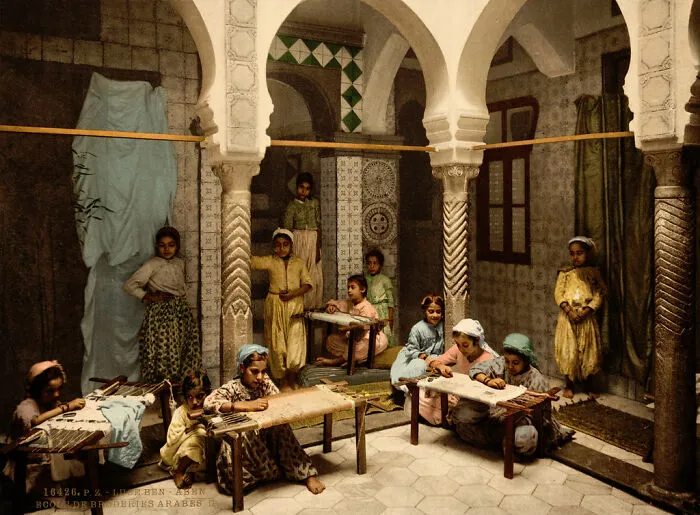 Luce Ben Aben, School Of Arab Embroidery, Algiers, Algeria, Ca. 1899
