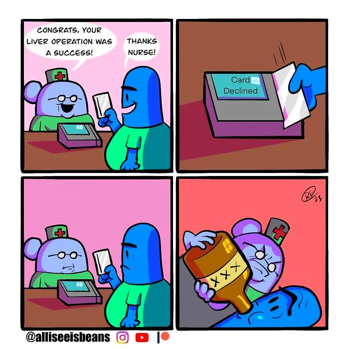 If You Enjoy Dark Humor, You Will Probably Enjoy These 40 Comics By ‘All I See Is Beans’