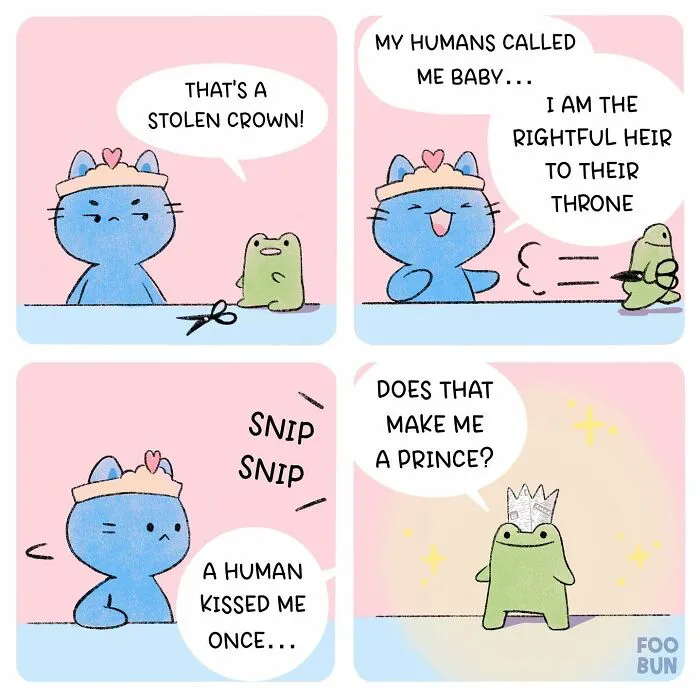 Here Are 31 ‘Foo Bun’ Comics About The Sweet Friendship Between A Cat And A Frog