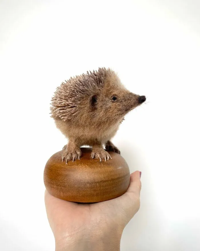 From A Playful Dog To A Wise Owl, This Artist's Needle-Felted Animals Might Make Your Day (30 Pics)