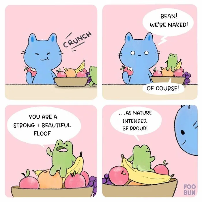 Here Are 31 ‘Foo Bun’ Comics About The Sweet Friendship Between A Cat And A Frog