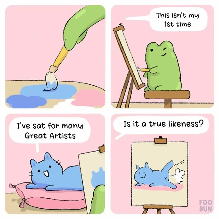 Here Are 31 ‘Foo Bun’ Comics About The Sweet Friendship Between A Cat And A Frog
