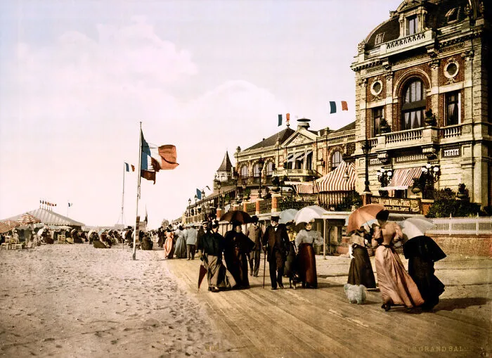 Promenade And Grand Salon, Trouville, Normandy, France, Ca. 1895