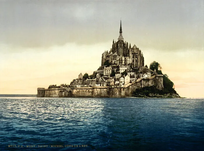 East Face, Mont-Saint-Michel, Normandy, France, Ca. 1895
