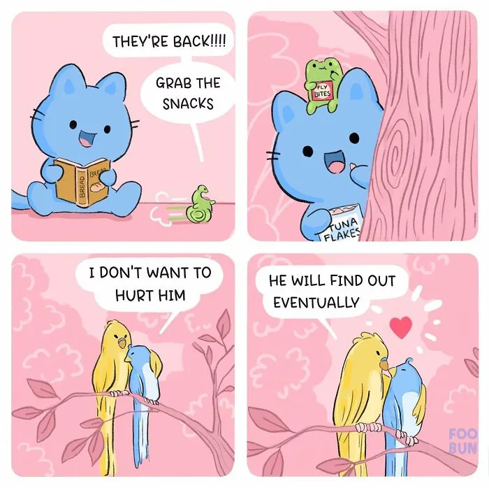 Here Are 31 ‘Foo Bun’ Comics About The Sweet Friendship Between A Cat And A Frog