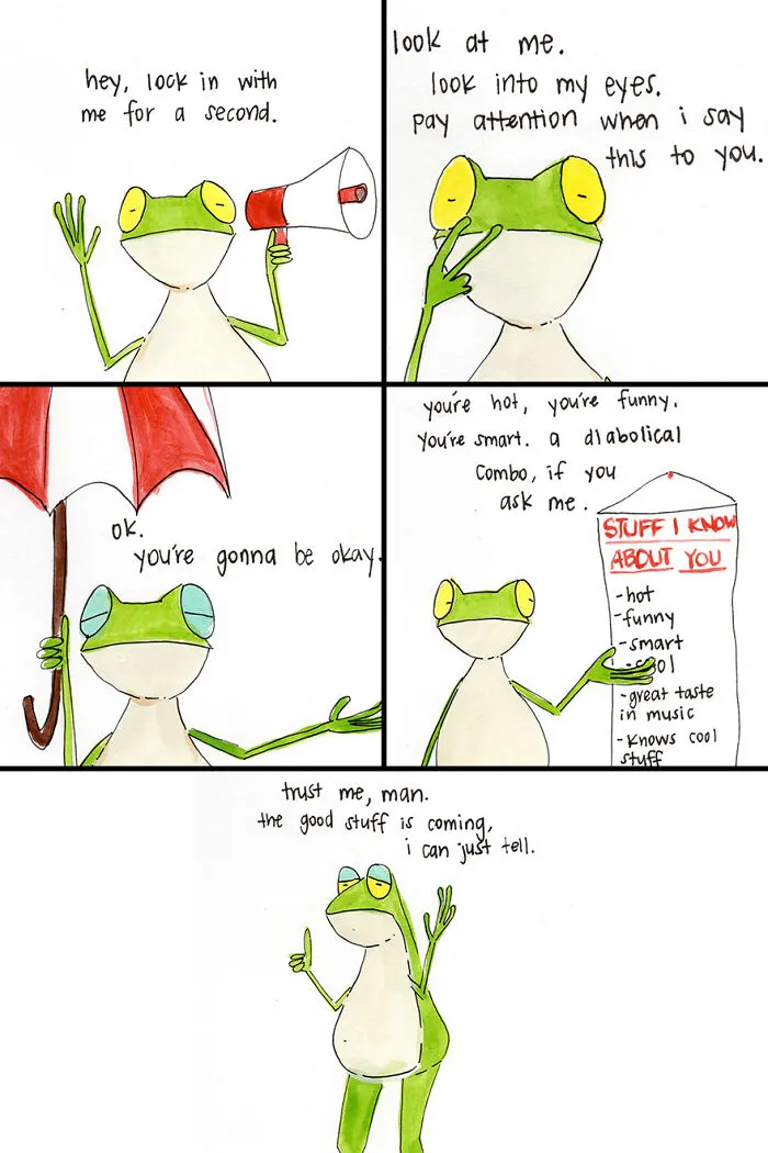 Artist Creates 39 Adorable Frog Illustrations Encouraging Self-Love And Resilience