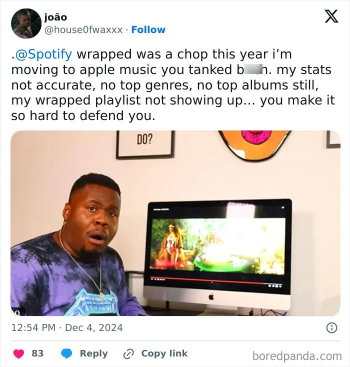 Spotify Wrapped 2024 Finally Drops And Folks Can’t Stop Sharing Their Disappointment (33 Reactions)