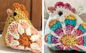 11 Creative Ideas To Transform Granny Squares Into Adorable Christmas Chicks Ornaments
