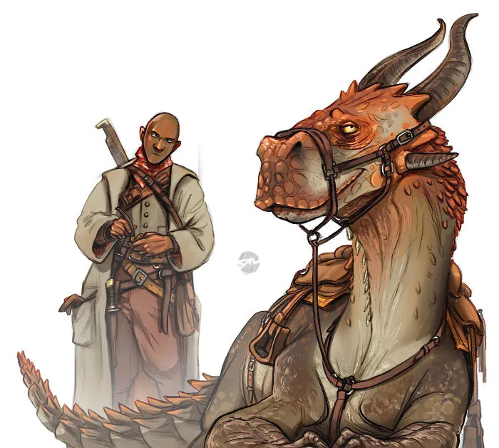 I Illustrated These 30 Characters And Their Various Creature Companions
